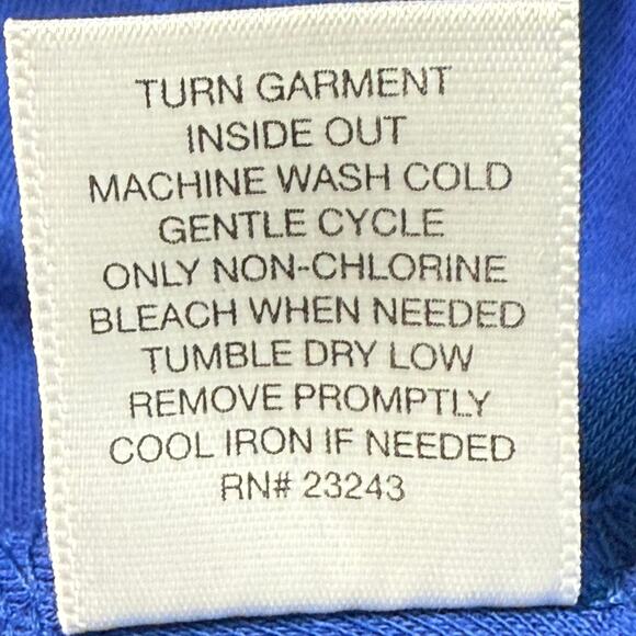 NY&C Blue Cotton Dress Women’s Large Casual Short Sleeve Summer 33” - Picture 8 of 8